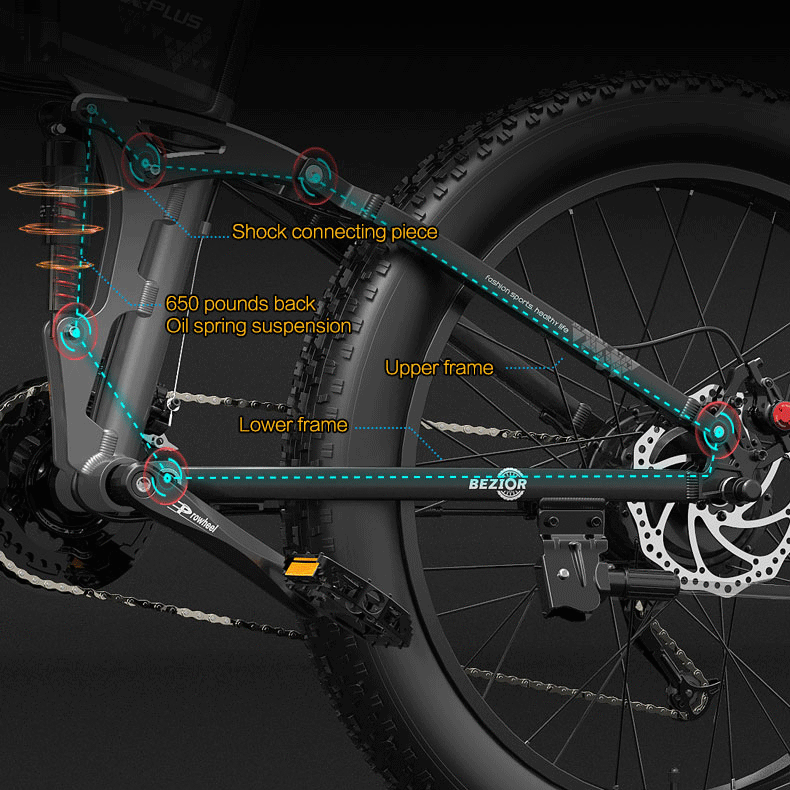 Bezior Ebike Rear Triangle Chainstay