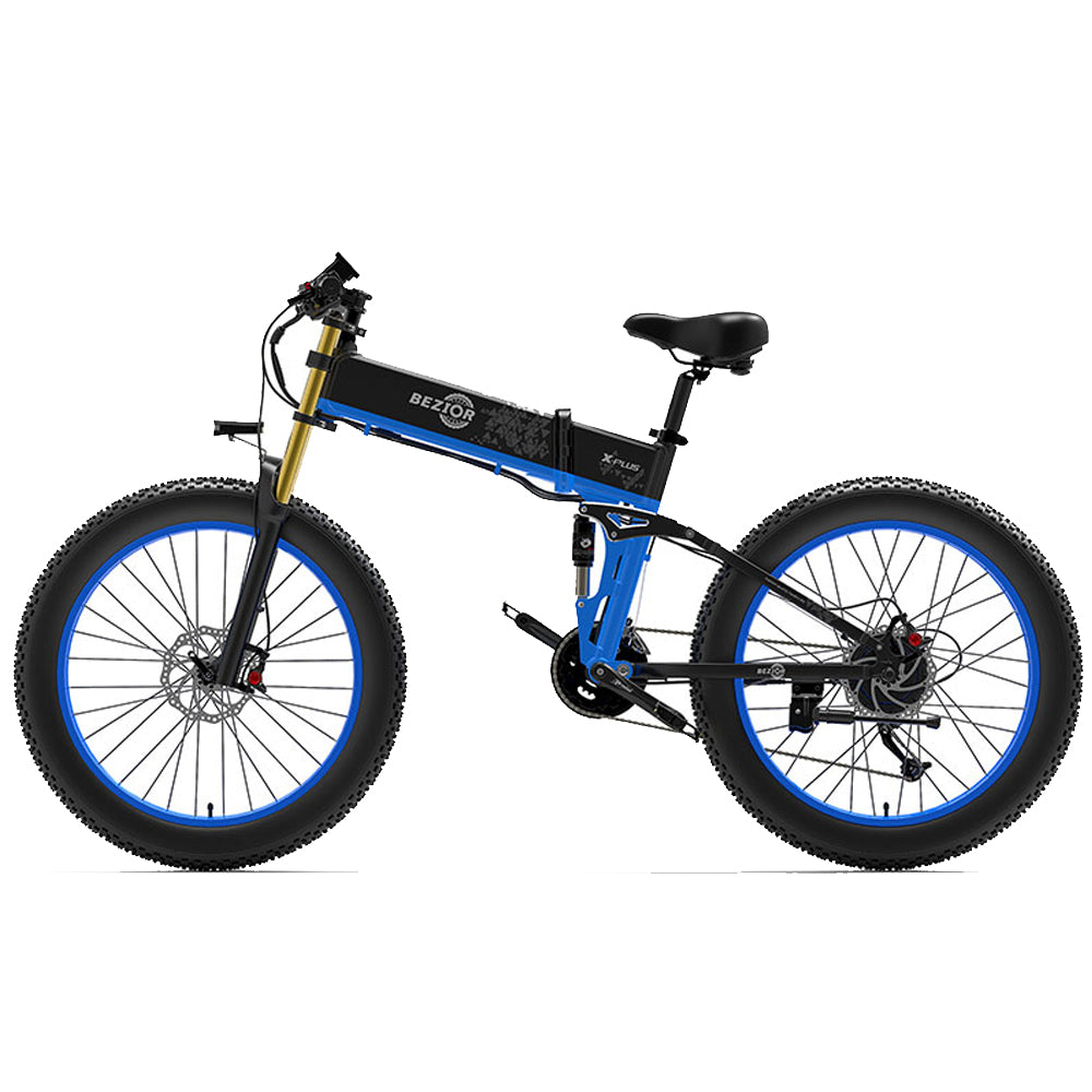 Folding electric mountain clearance bike